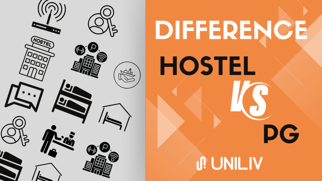 What is the difference between hostel and PG?