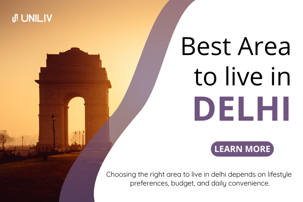 Areas to Live in Delhi