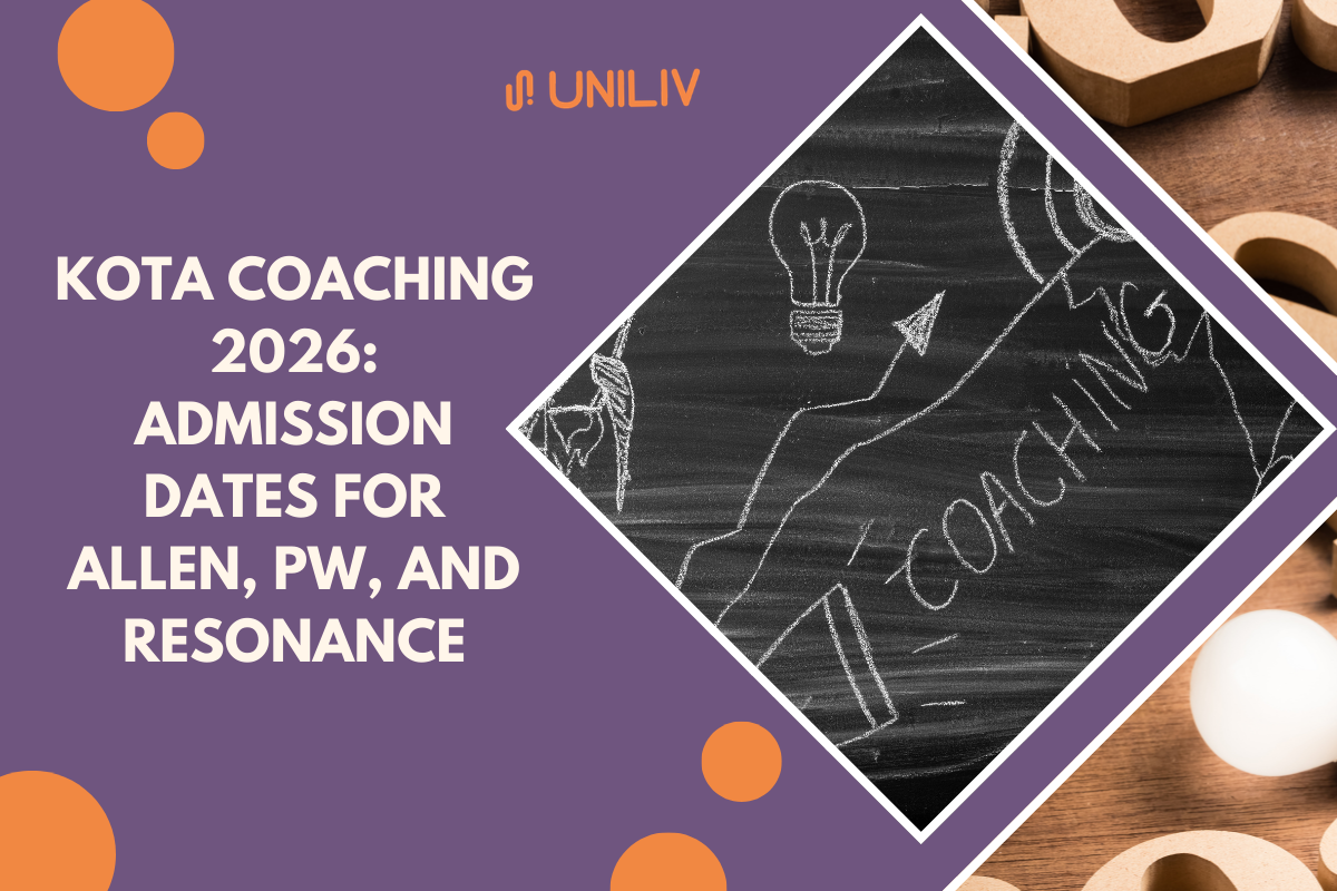 Kota Coaching 2026: Admission Dates for Allen, PW, and Resonance